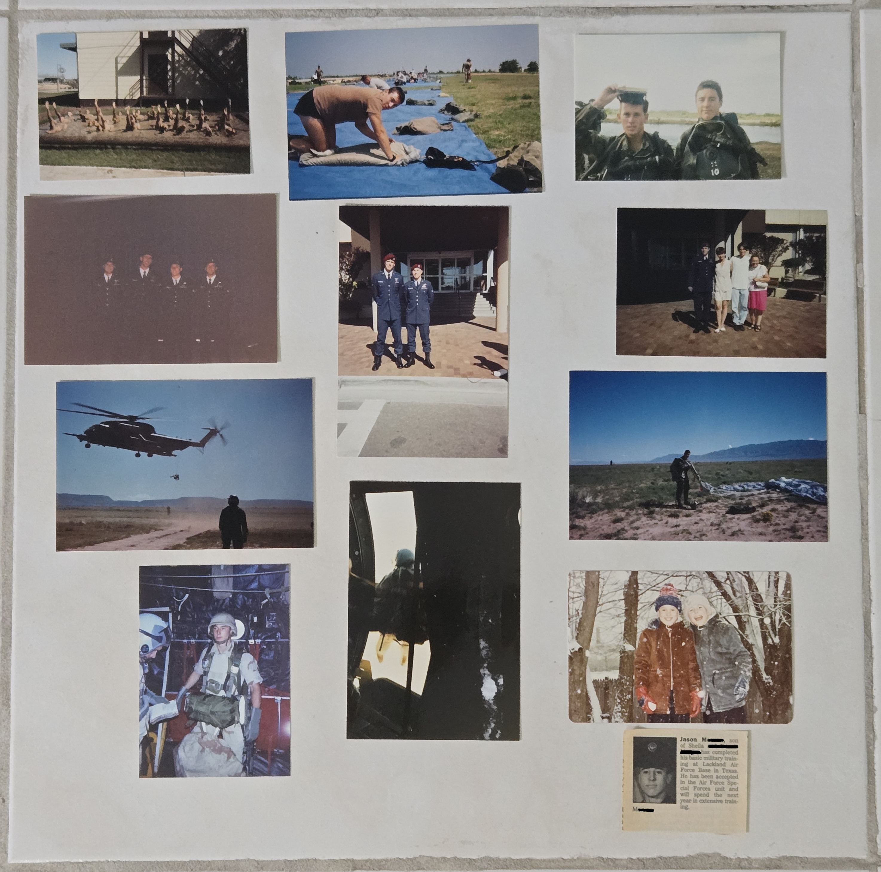 Jason during his service as a USAF Pararescueman